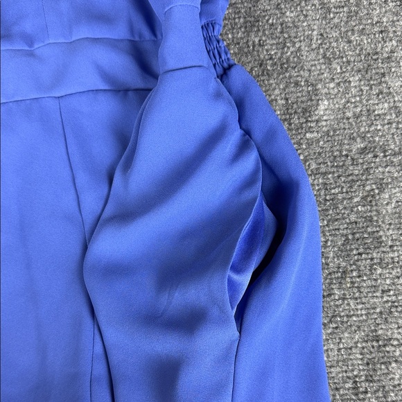 Express Blue Ruffled Jumpsuit - Picture 7 of 10